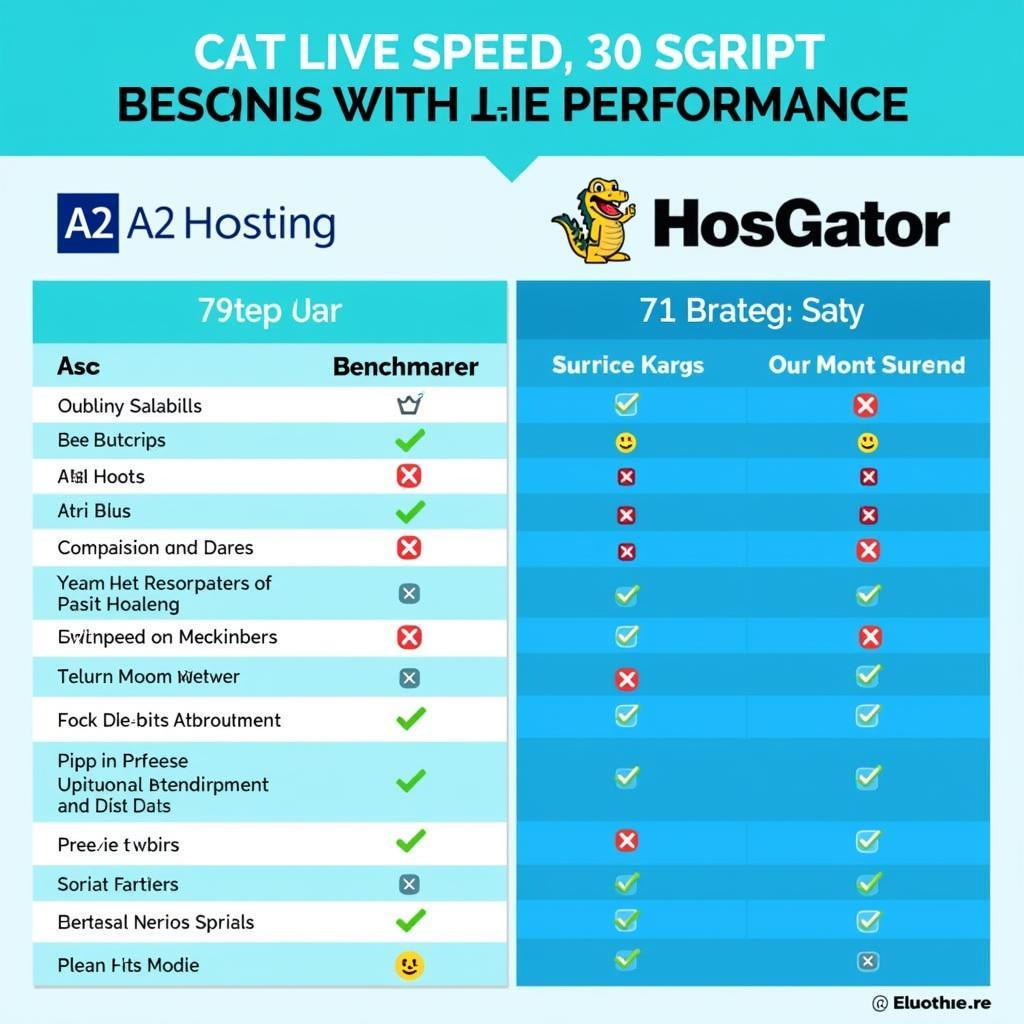 So sánh tốc độ A2 Hosting và HostGator