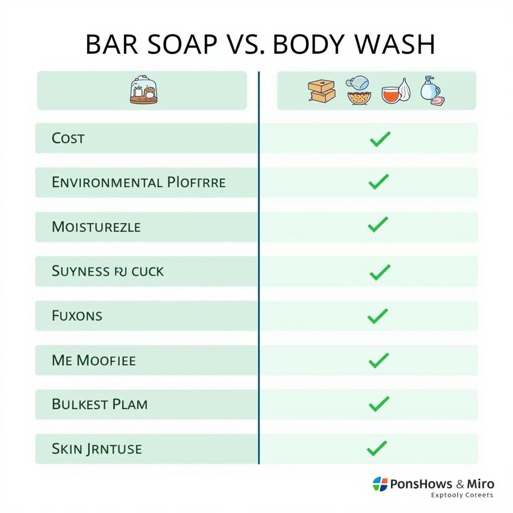 Bar soap vs body wash comparison