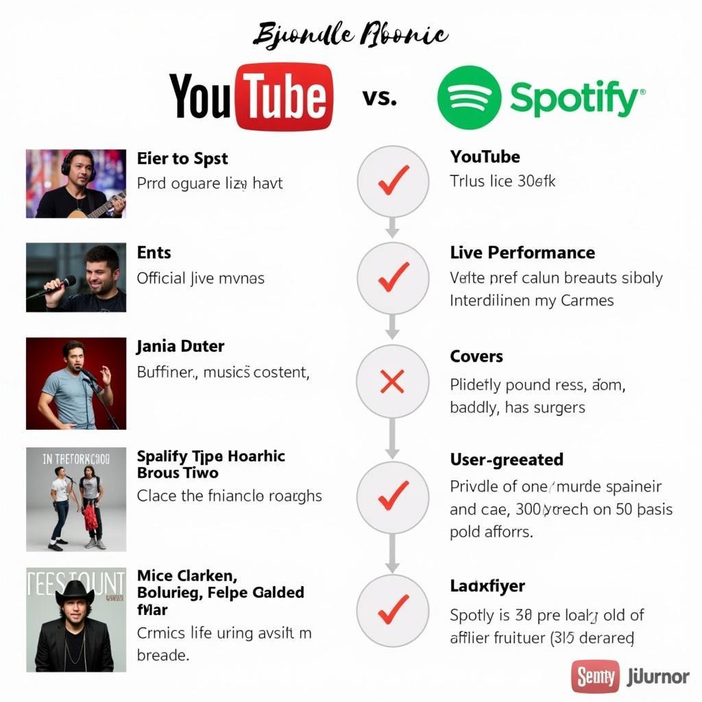 So sánh YouTube Music và Spotify về kho nhạc