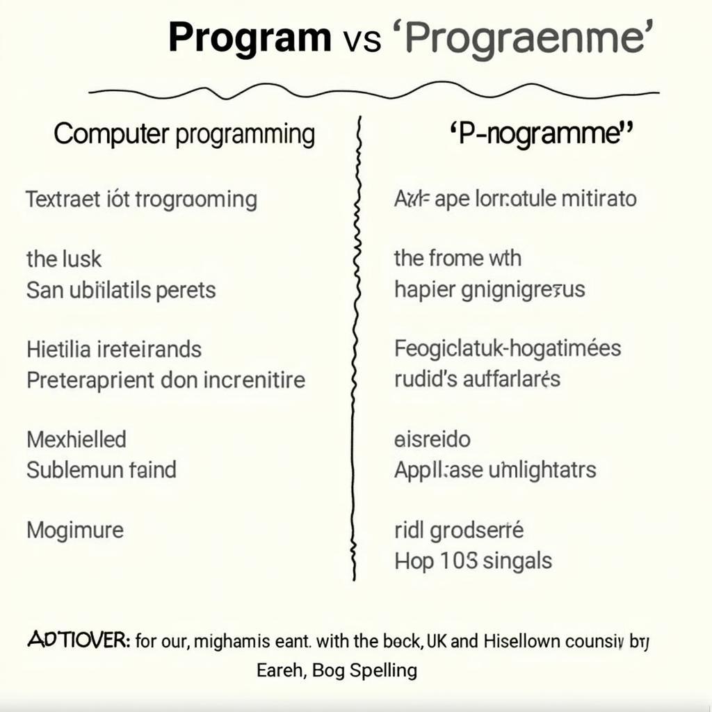 Sự khác biệt giữa "program" và "programme"