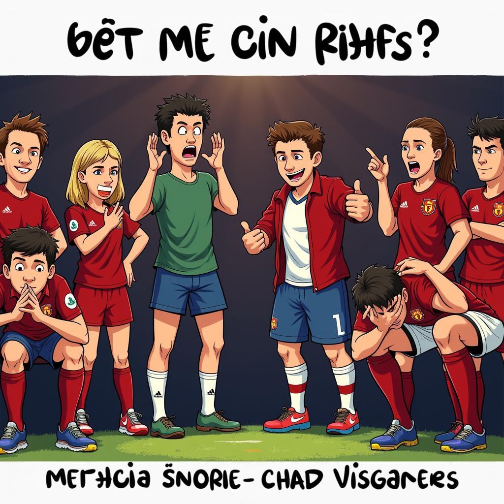 Tâm lý người hâm mộ bóng đá với meme Chad vs Virgin