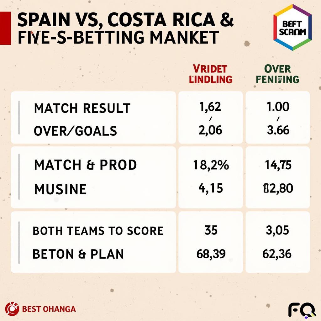 Soi kèo Tây Ban Nha vs Costa Rica