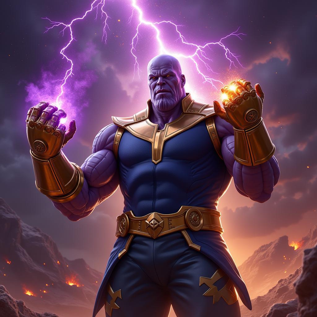 Thanos với Găng Tay Vô Cực