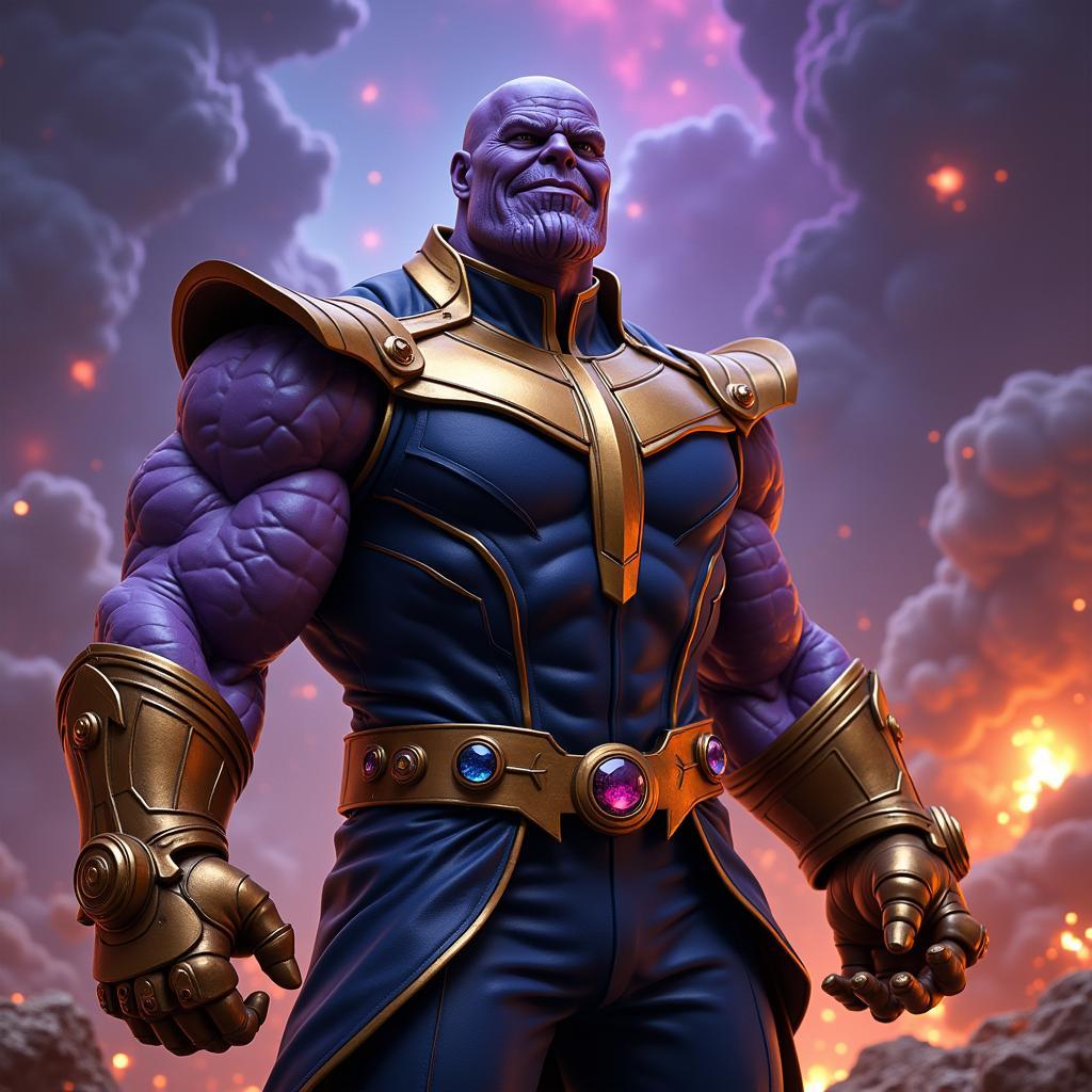 Thanos với 6 viên đá vô cực