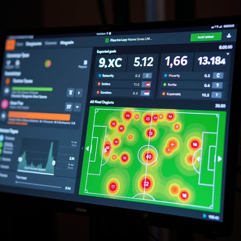 Phân tích thống kê bóng đá nâng cao với xG và heatmap