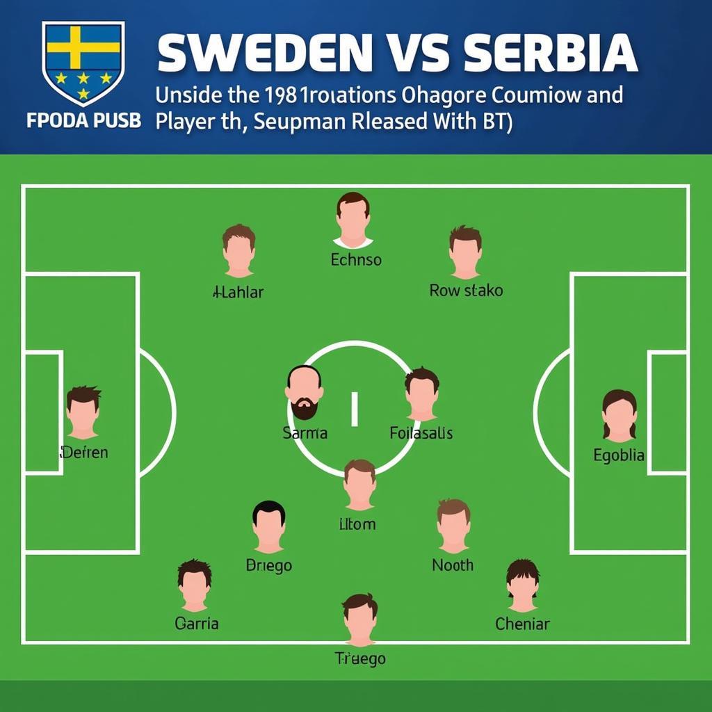 Thụy Điển vs Serbia Đội Hình