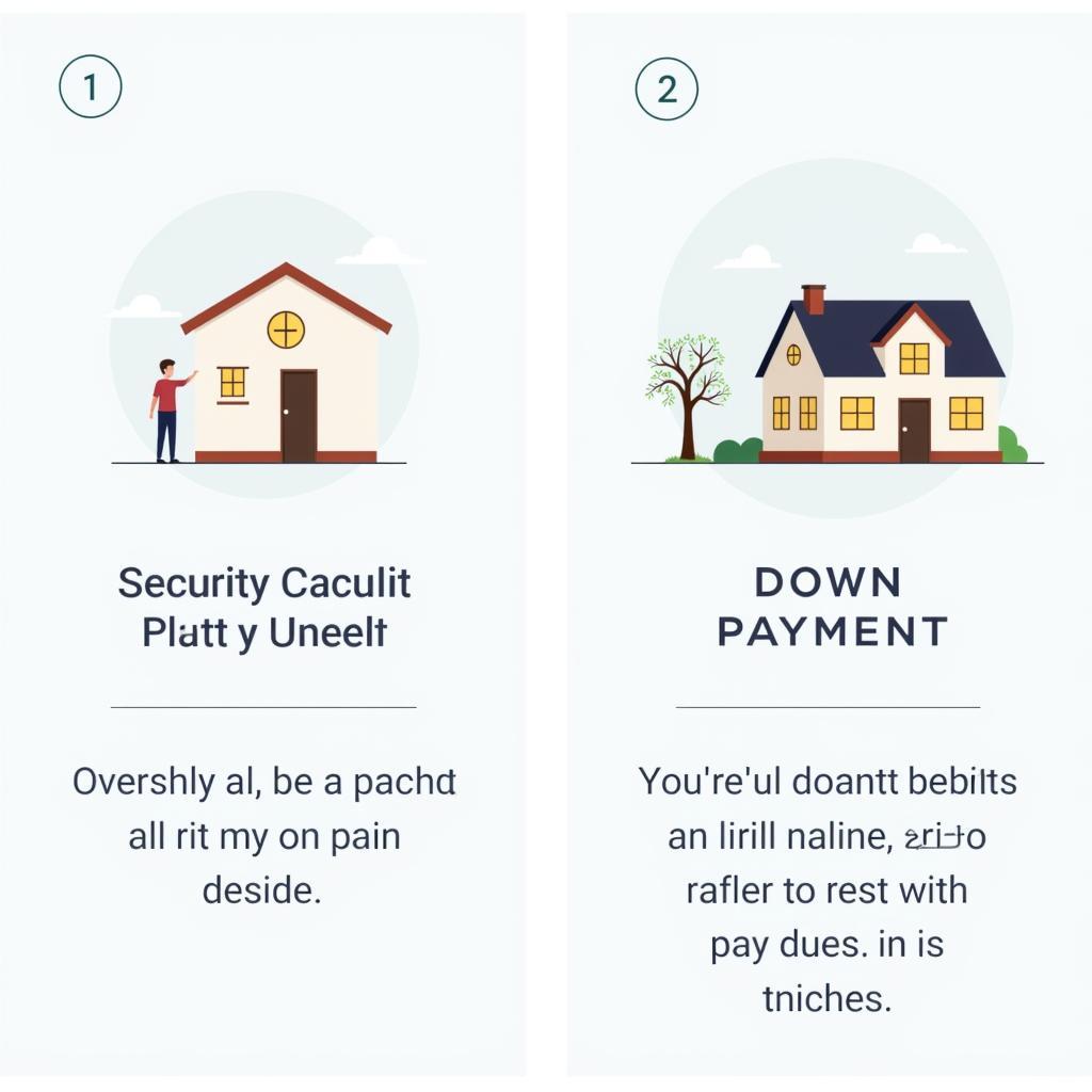 Tình huống sử dụng Security Deposit và Down Payment