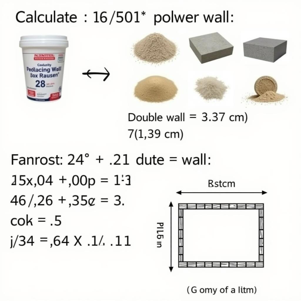 Tính toán vật liệu tường đôi 1m2