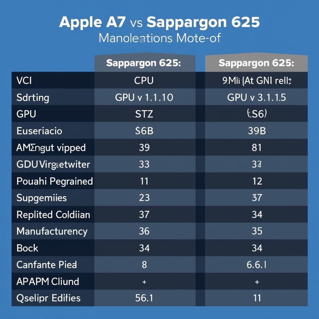 Tổng kết so sánh Apple A7 và Snapdragon 625