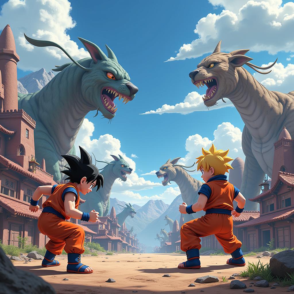 Tương lai game Goku vs Naruto