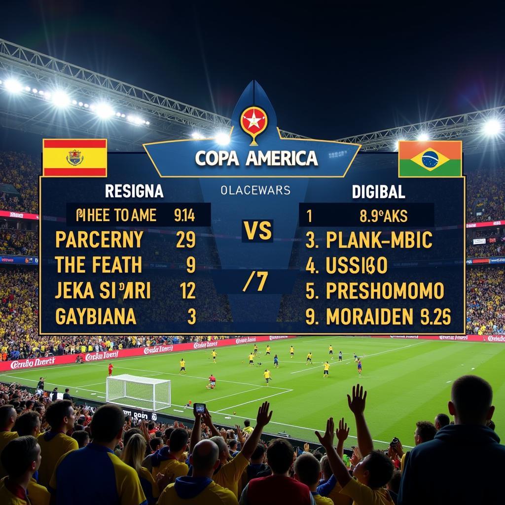 Tỷ số bóng đá Nam Mỹ tại Copa America