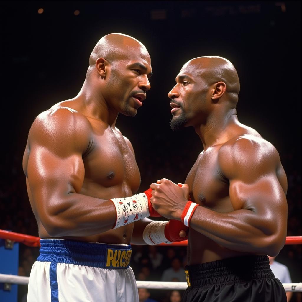 Mike Tyson và Evander Holyfield sau này