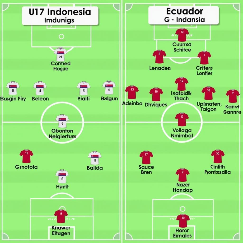 U17 Indonesia vs U17 Ecuador: Đội Hình Ra Sân