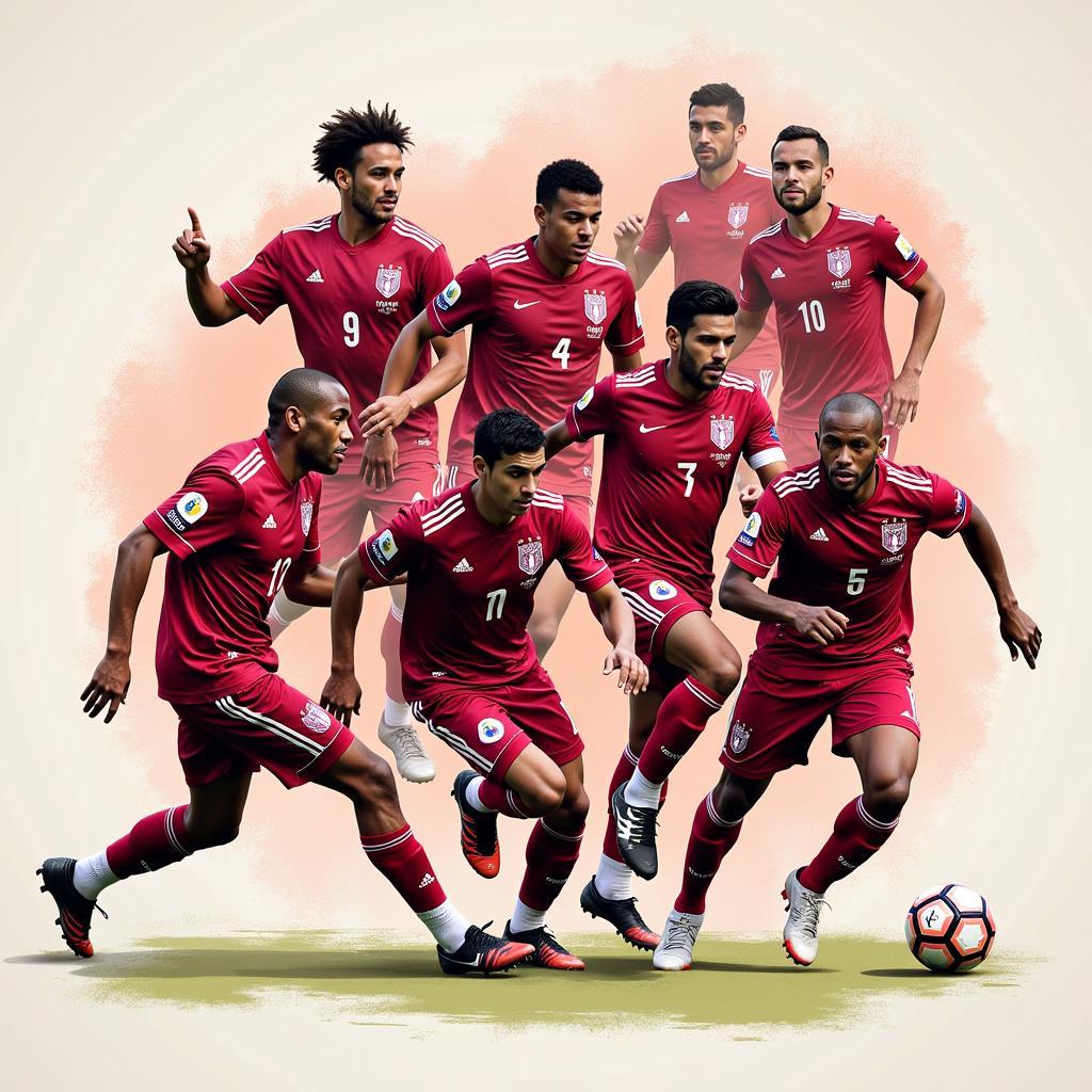 U20 Qatar tấn công đa dạng