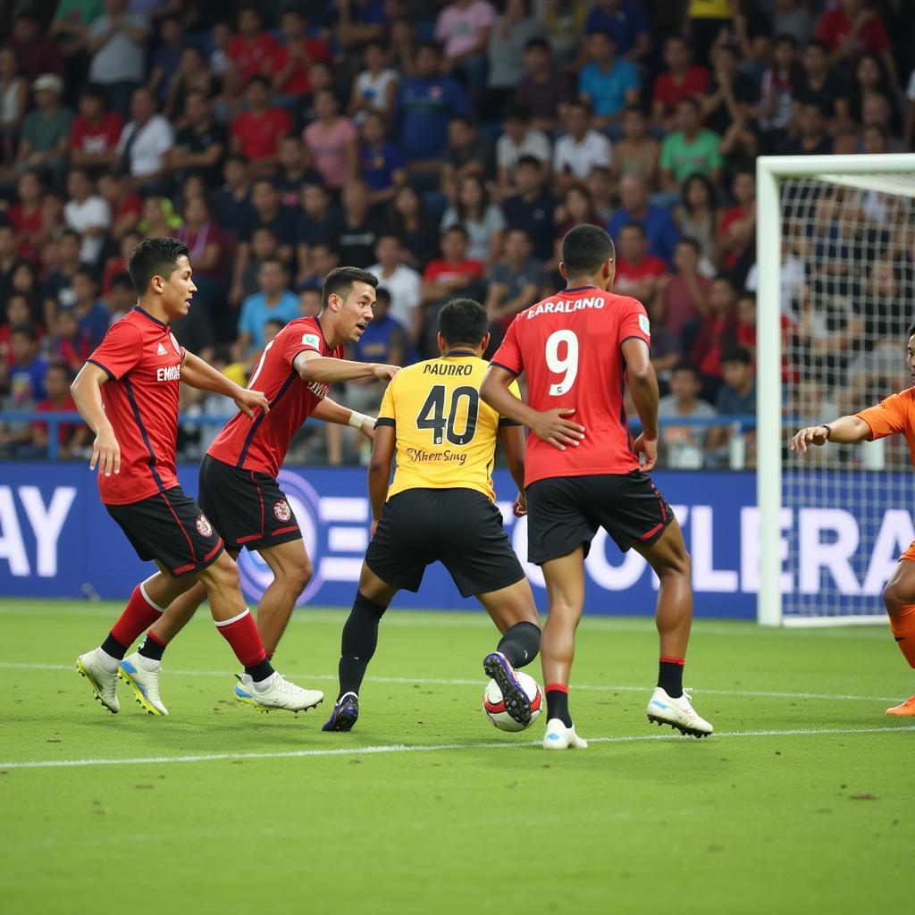 U23 Malaysia in a match