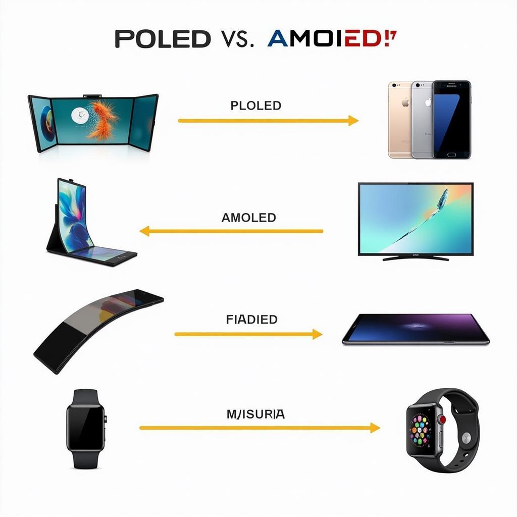 Ứng dụng của POLED và AMOLED