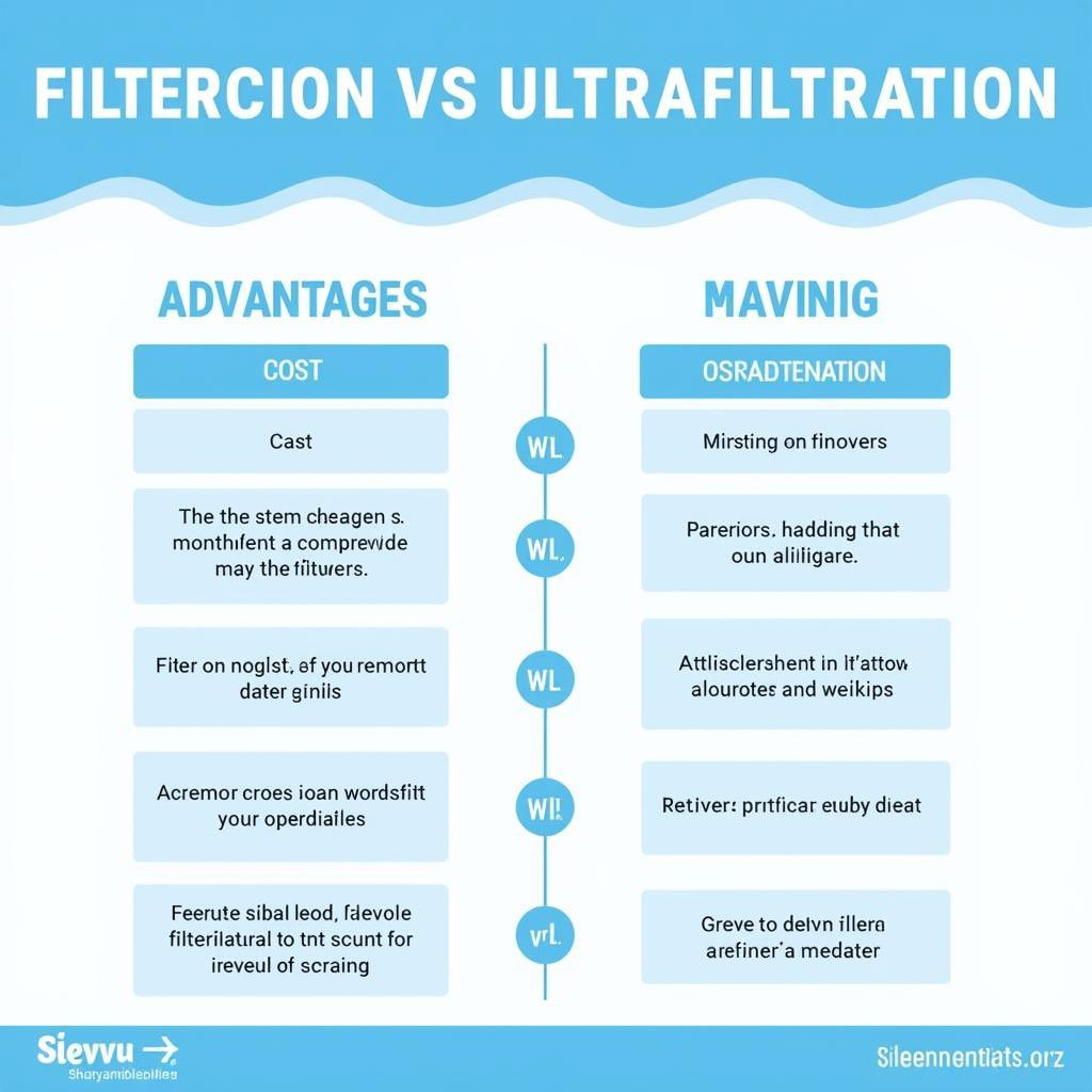 Ưu và nhược điểm của Filtration và Ultrafiltration