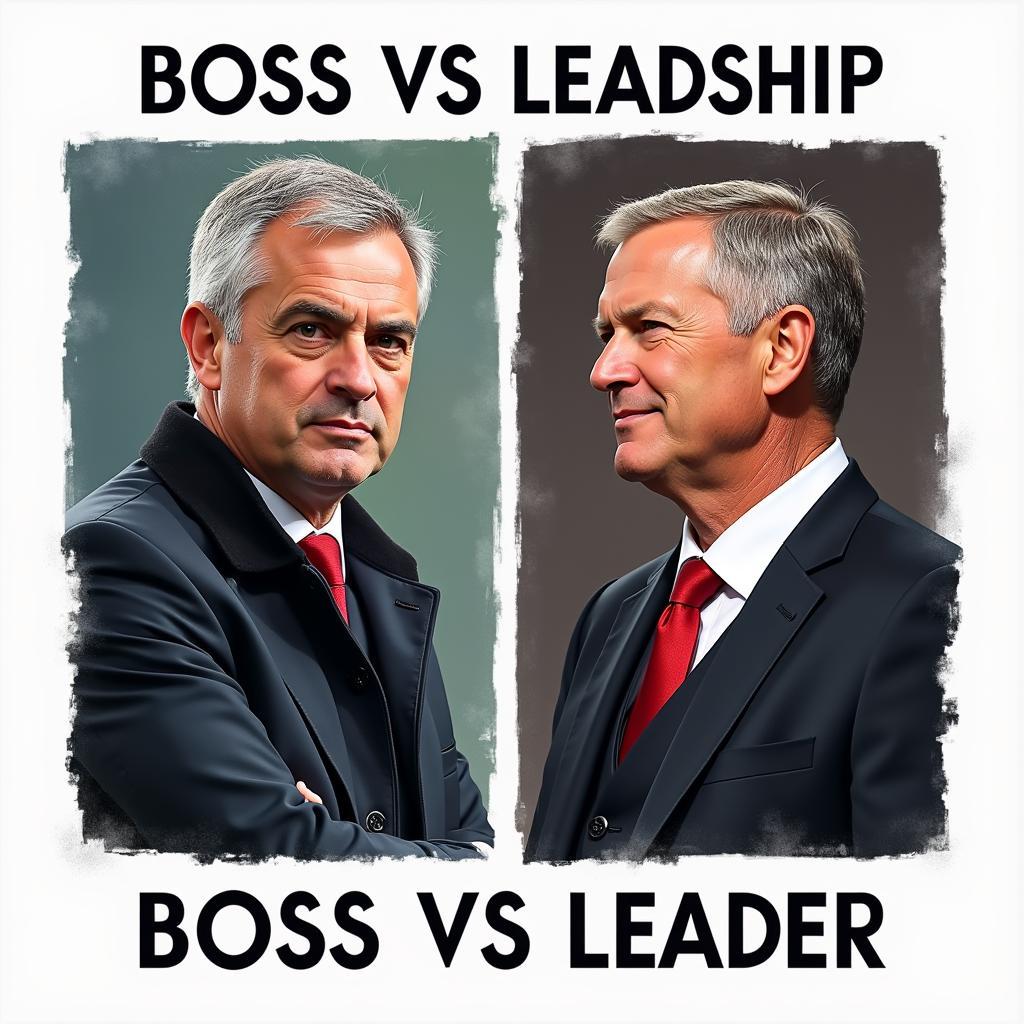 Ví dụ Boss vs Leader trong bóng đá