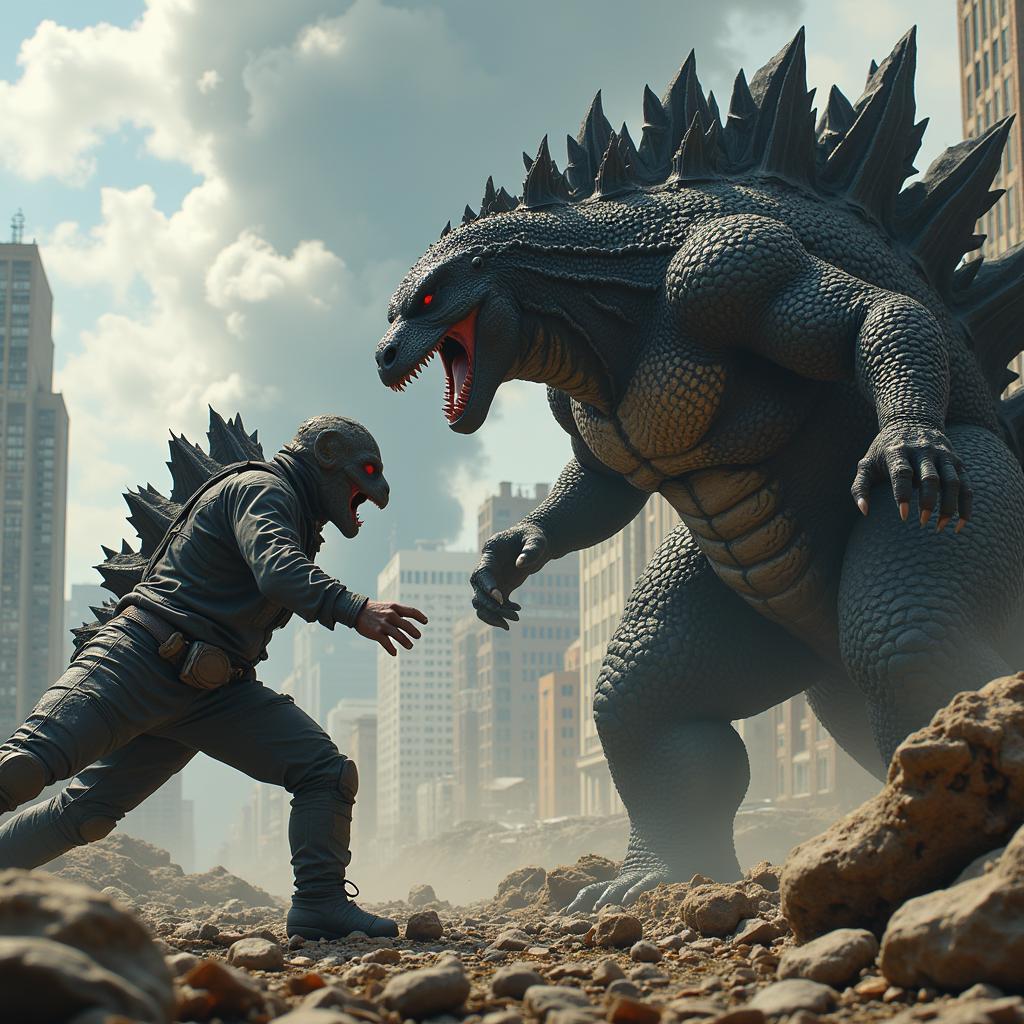 Zedus tấn công Godzilla