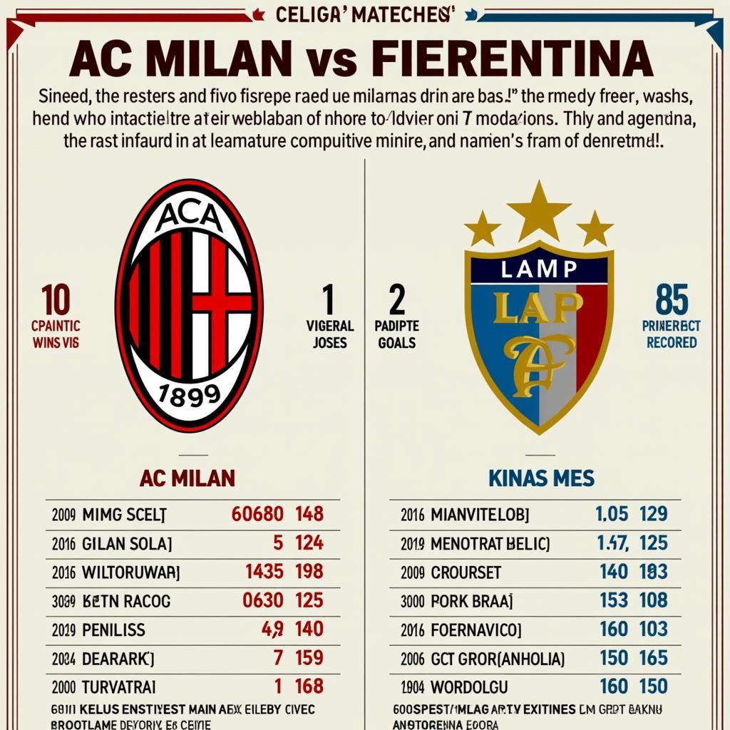 Lịch sử đối đầu AC Milan vs Fiorentina