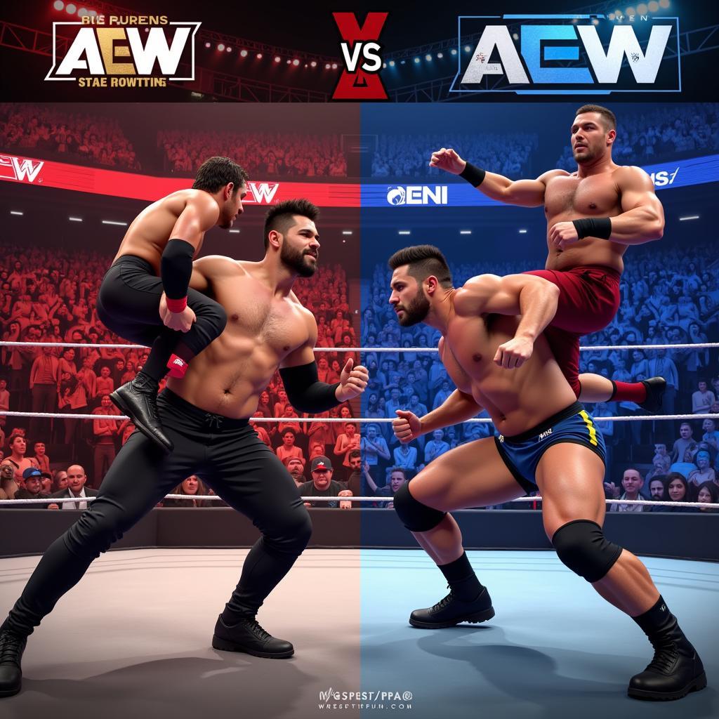 AEW vs WWE trên sàn đấu