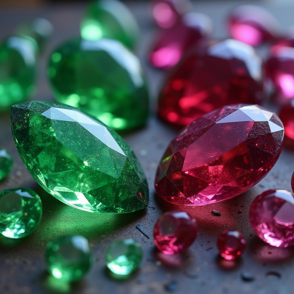 Alexandrite đổi màu dưới ánh sáng khác nhau