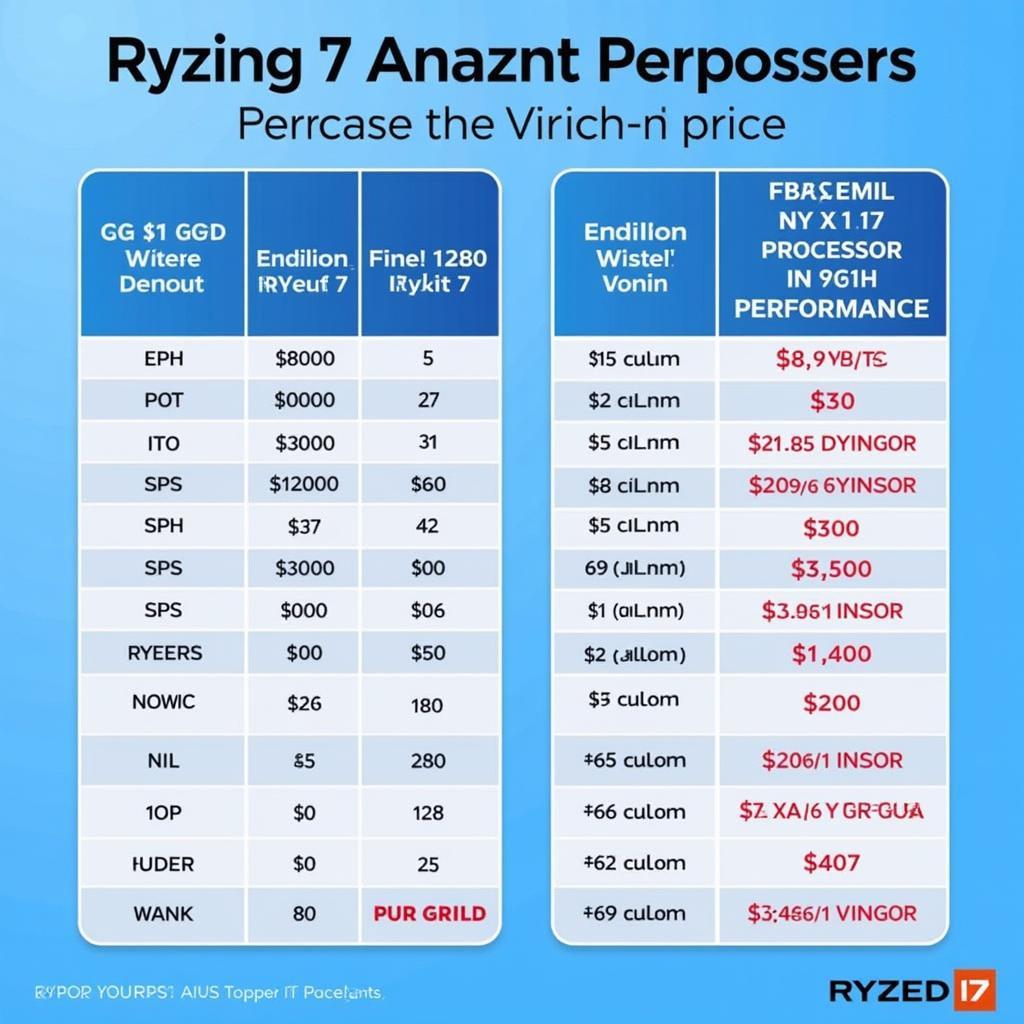 Biểu đồ so sánh giá thành giữa AMD Ryzen 7 và Intel Core i7