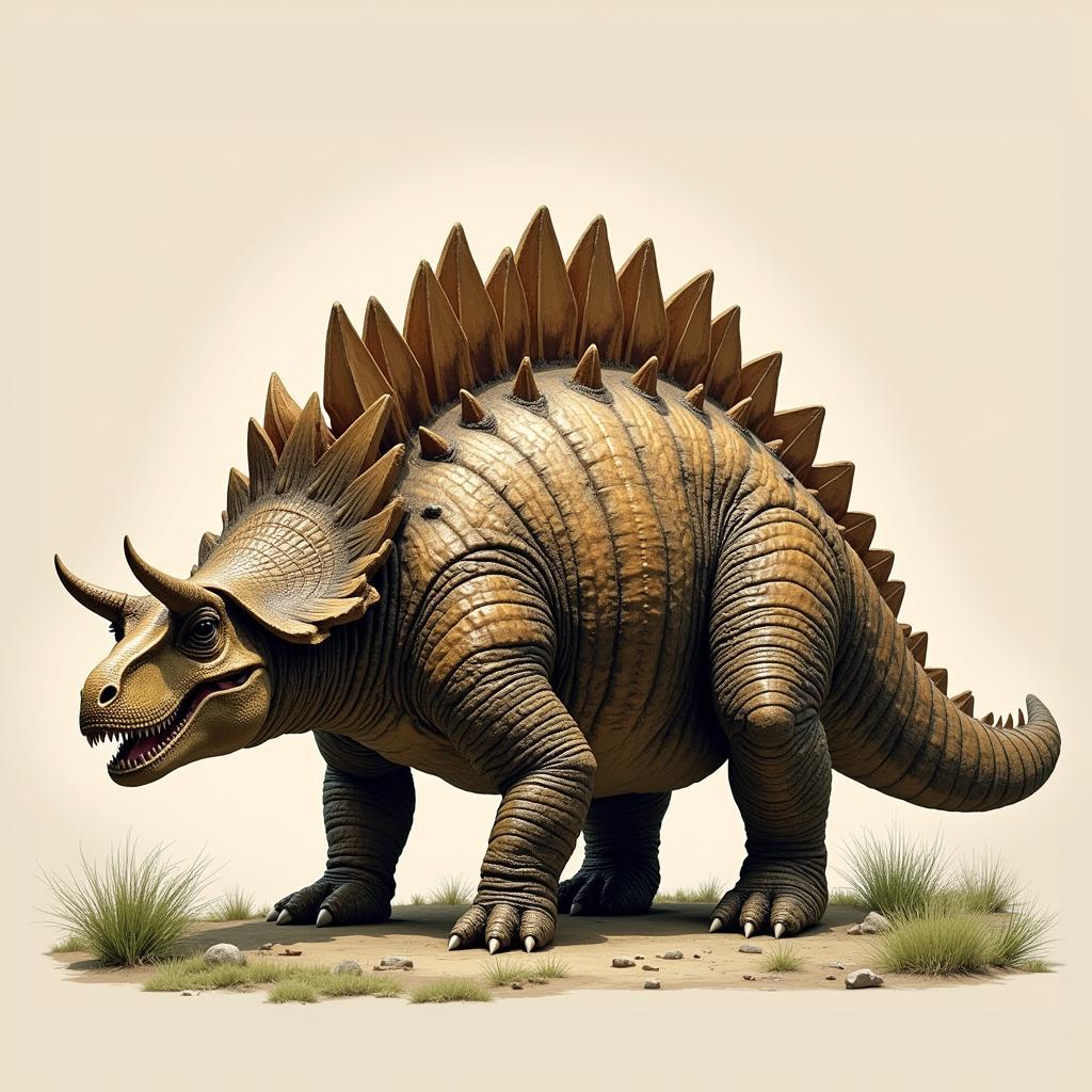 Ankylosaurus với lớp giáp xương