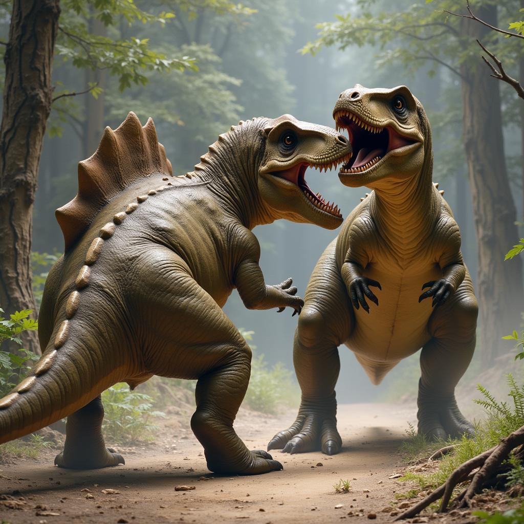 Ankylosaurus đối đầu T Rex