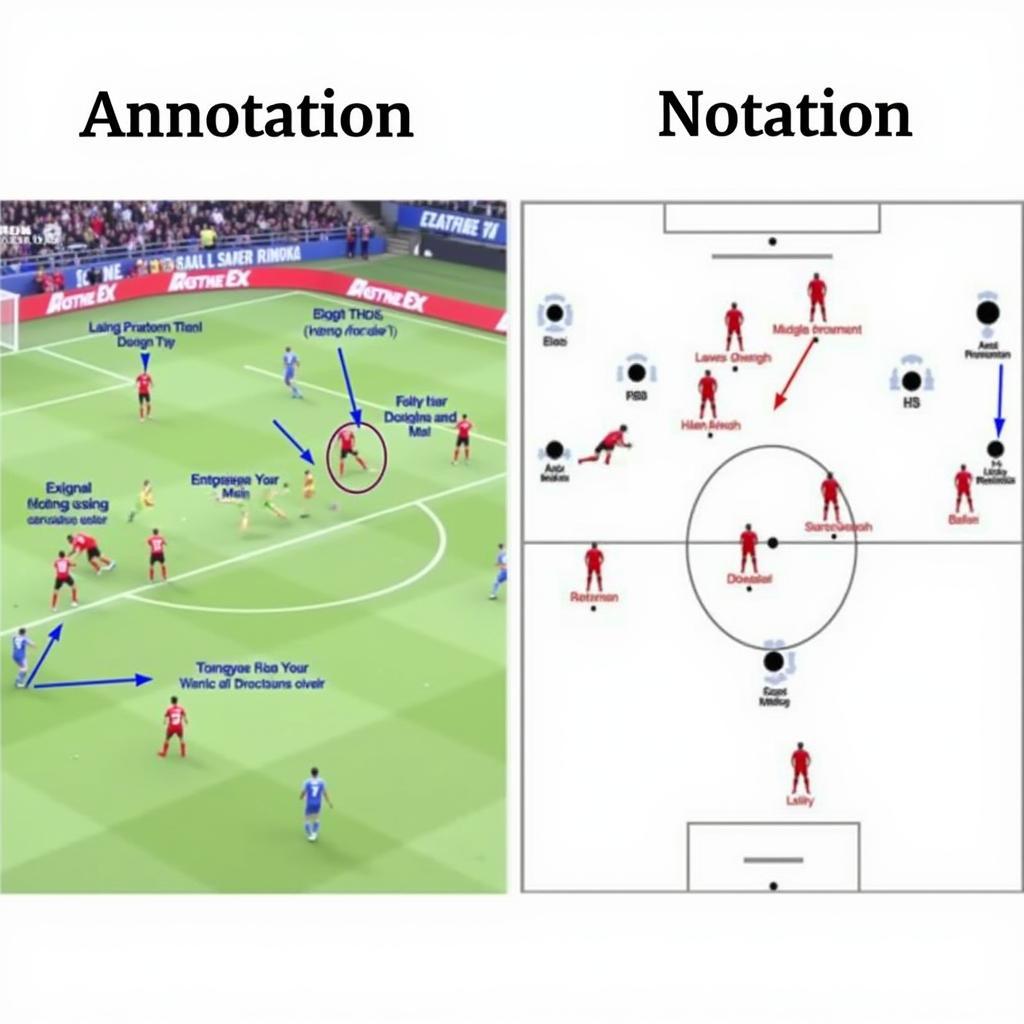 So sánh Annotation và Notation trong Phân Tích Bóng Đá