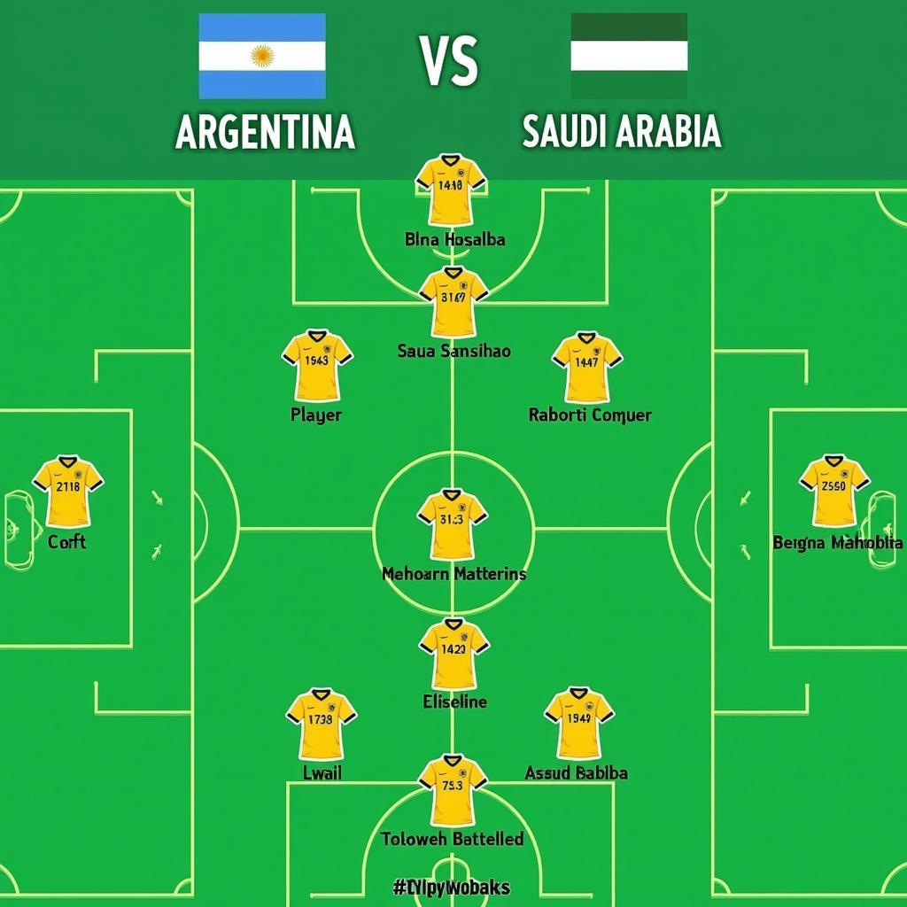 Đội hình dự kiến Argentina vs Saudi Arabia