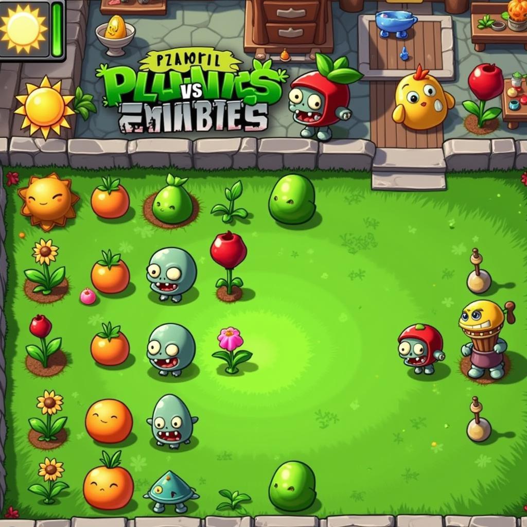 Plants vs Zombies Hacked Gameplay Screenshot