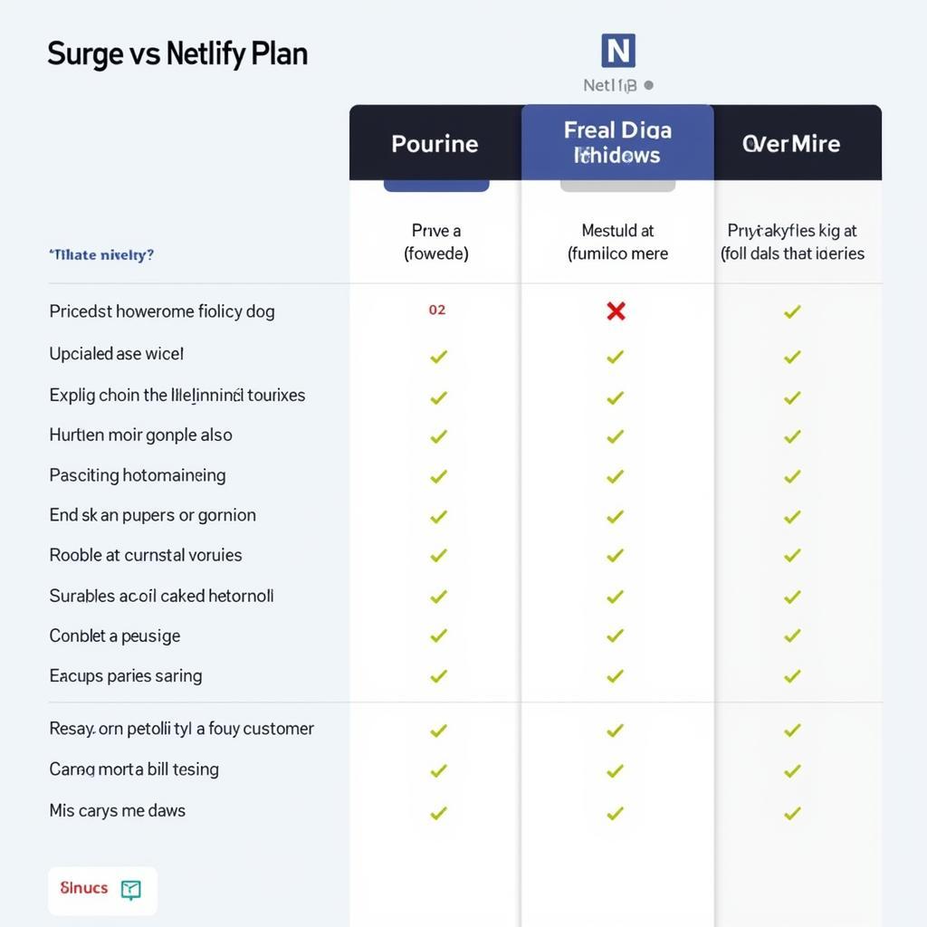 Bảng giá chi tiết của Surge và Netlify