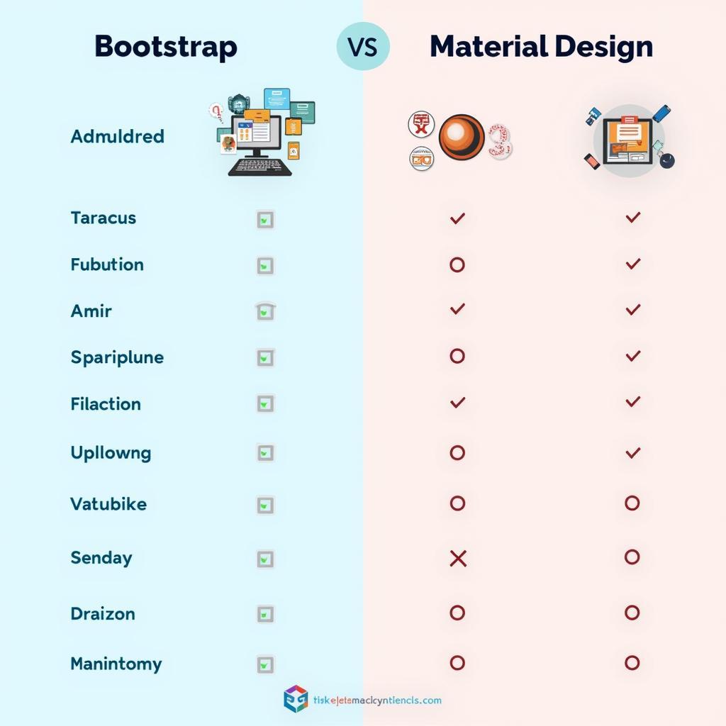 Bootstrap vs Material Comparison