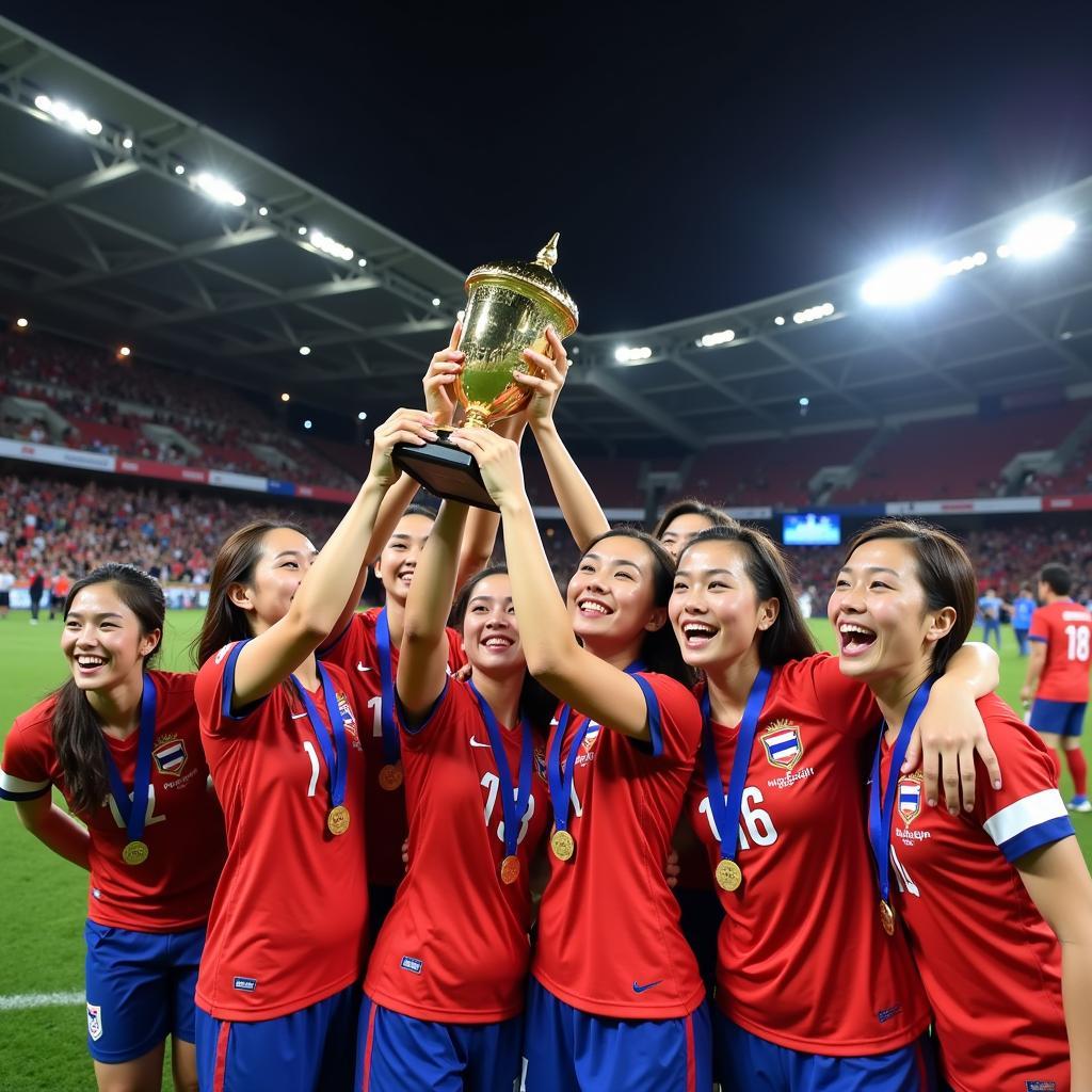 Đội tuyển nữ Thái Lan vô địch AFF Cup 2018