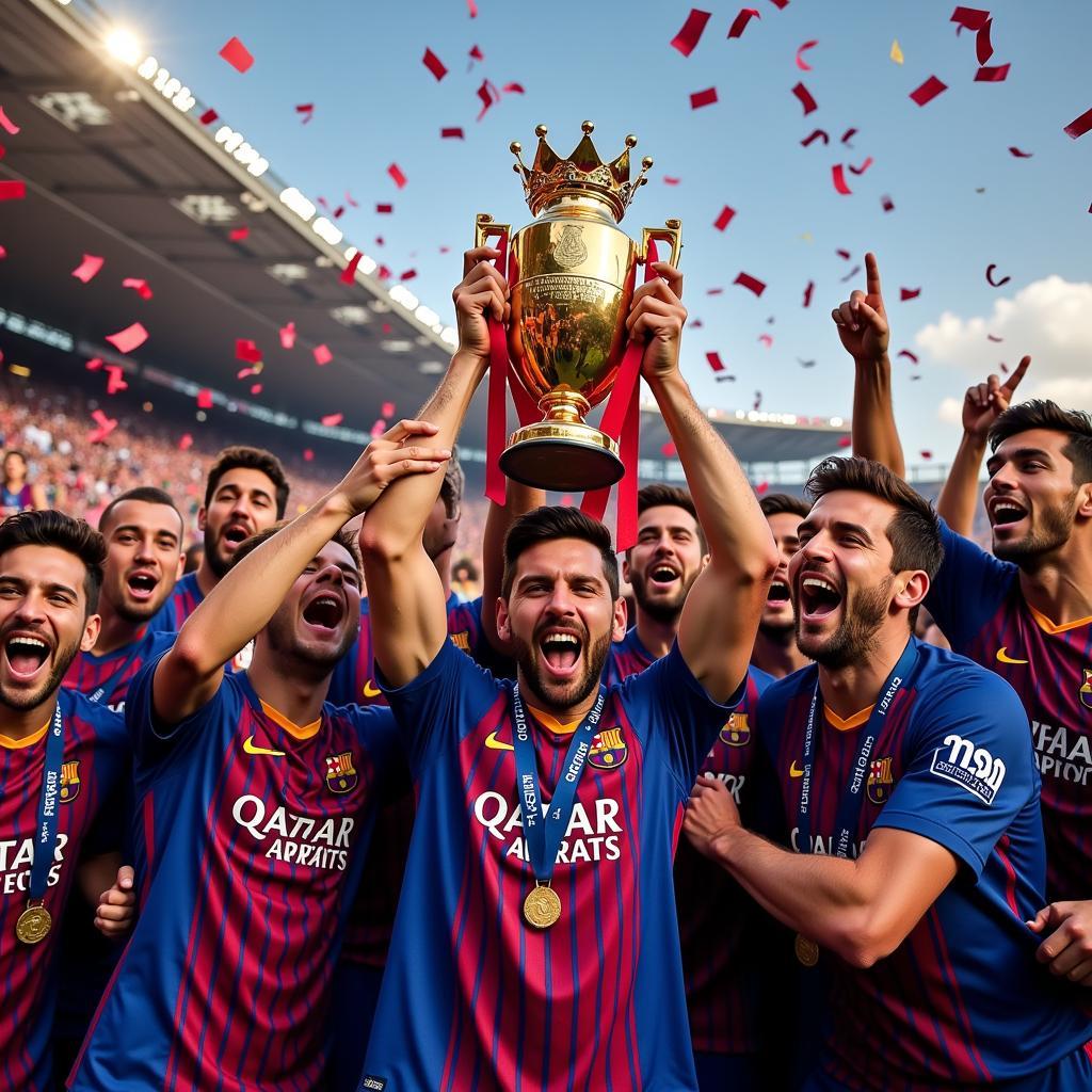 Barcelona vô địch La Liga 2018