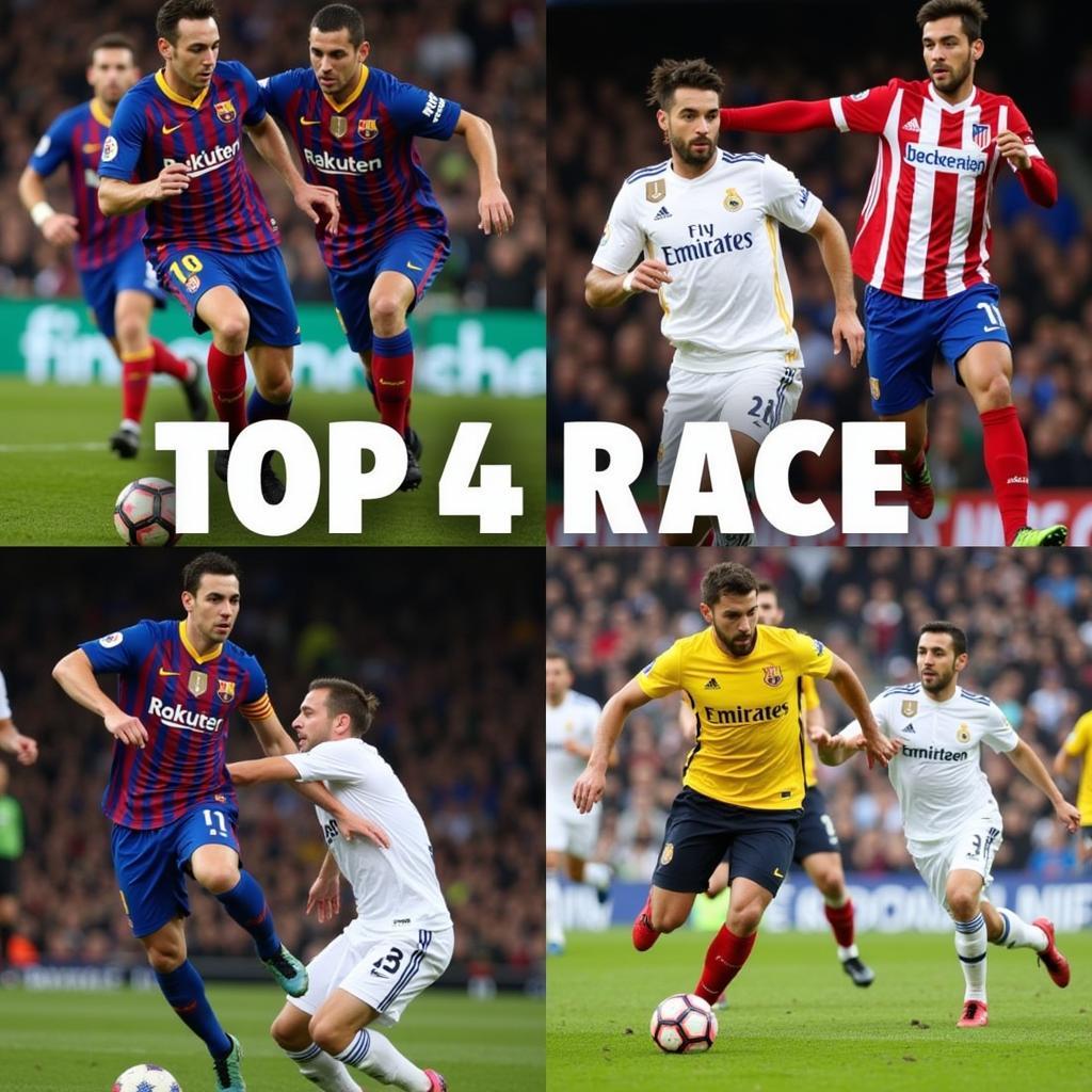 Cạnh tranh top 4 La Liga 2018