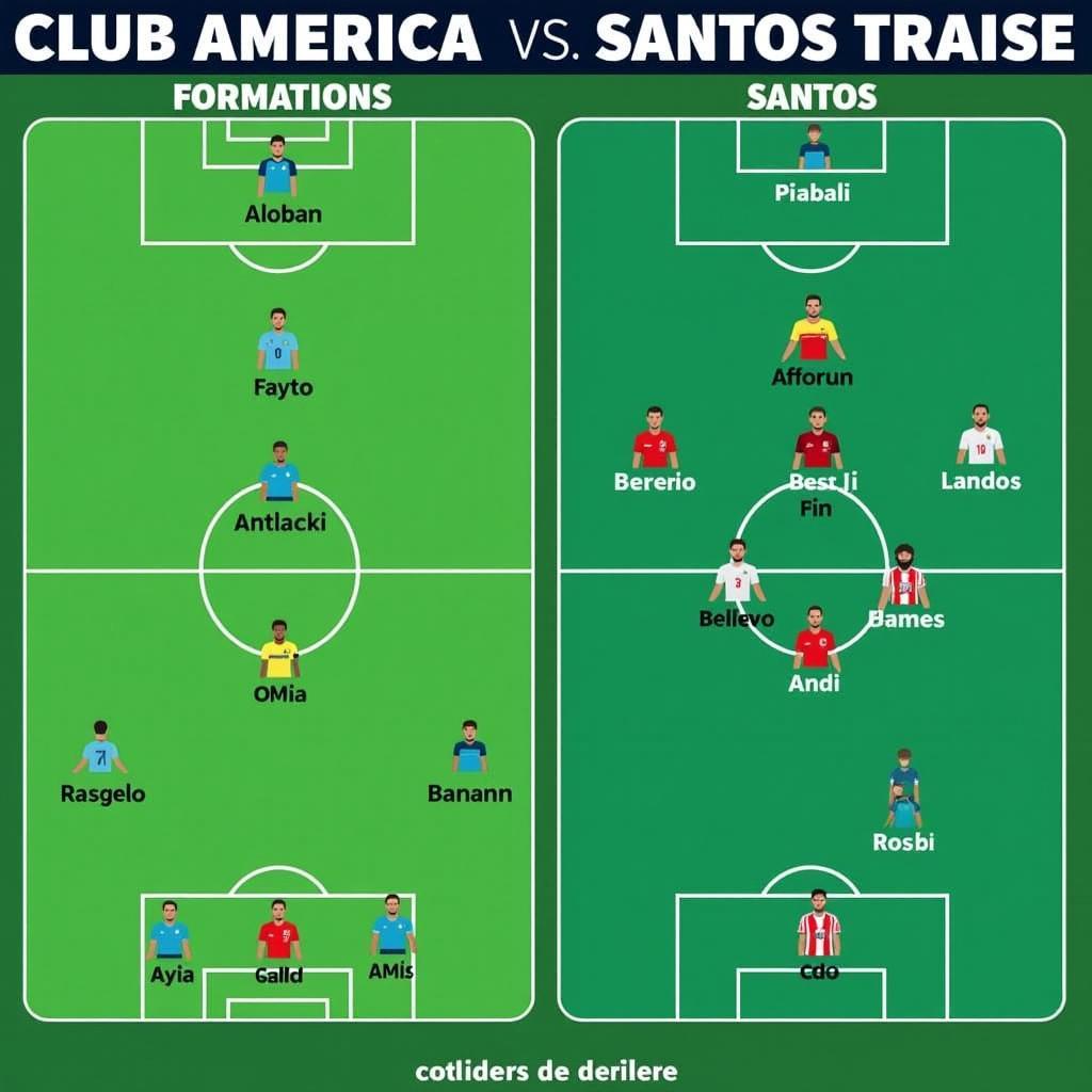 So sánh chiến thuật giữa Club America và Santos