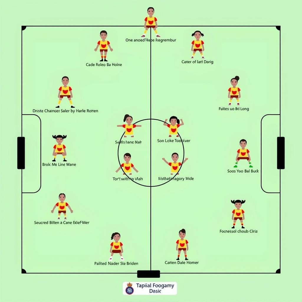 Sơ đồ chiến thuật của đội tuyển nữ VN VS