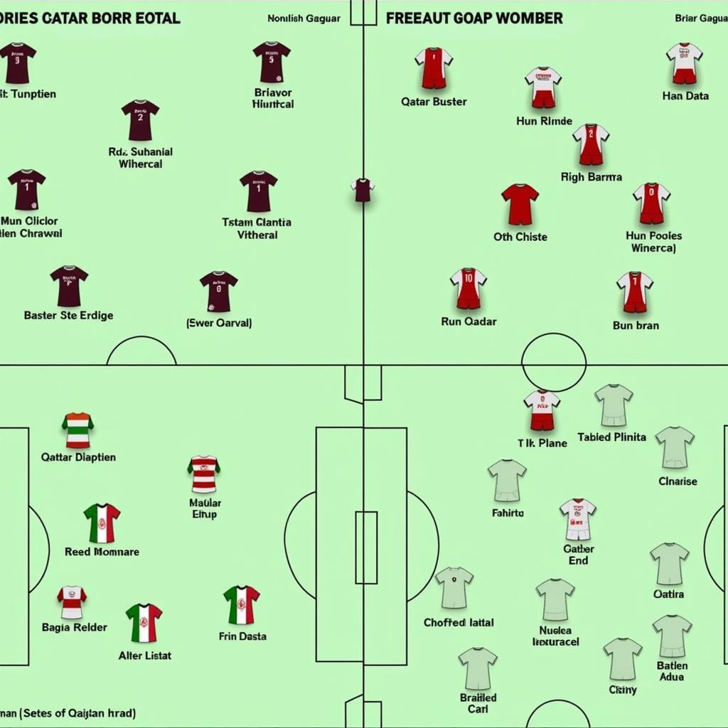 Chiến thuật của U20 Qatar và Iran