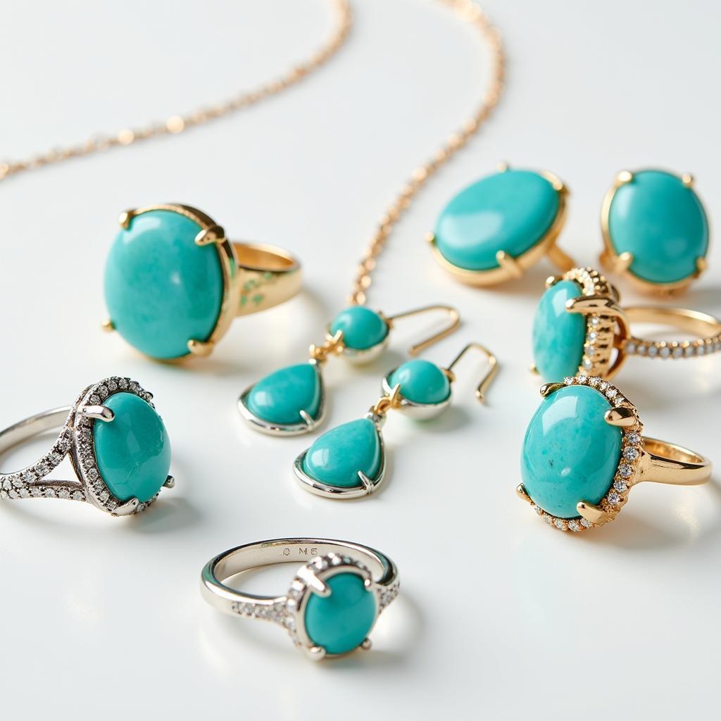 Đá Amazonite trong trang sức