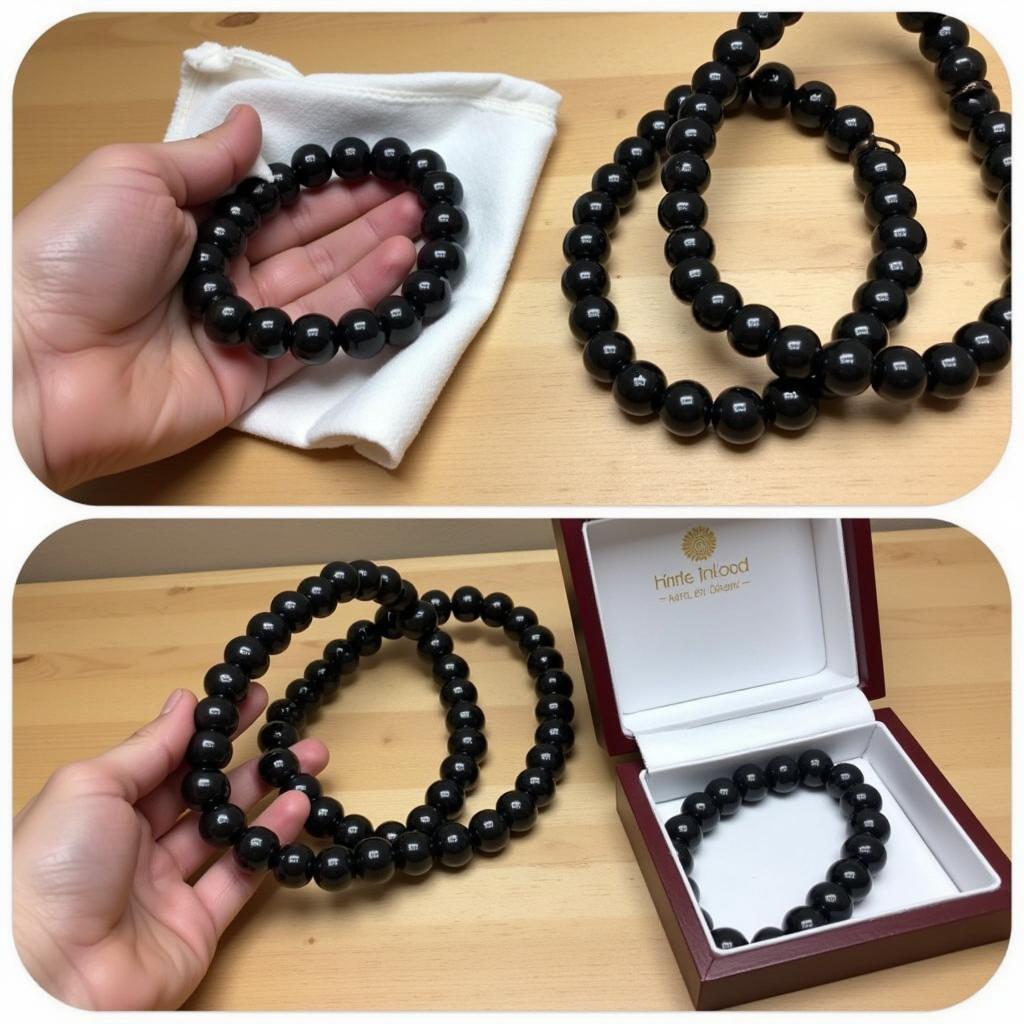 Cách bảo quản dây chuyền đá obsidian