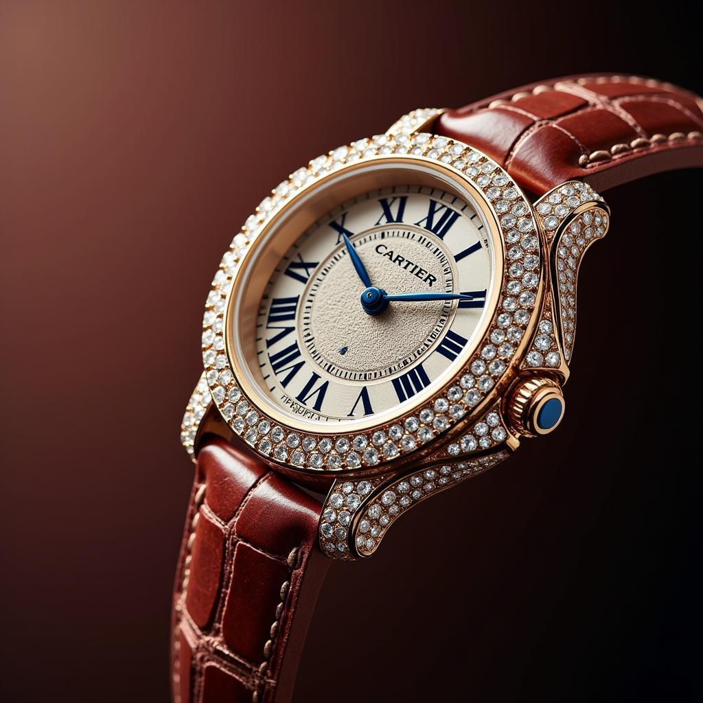 Đồng Hồ Cartier Đính Đá Giá Cao