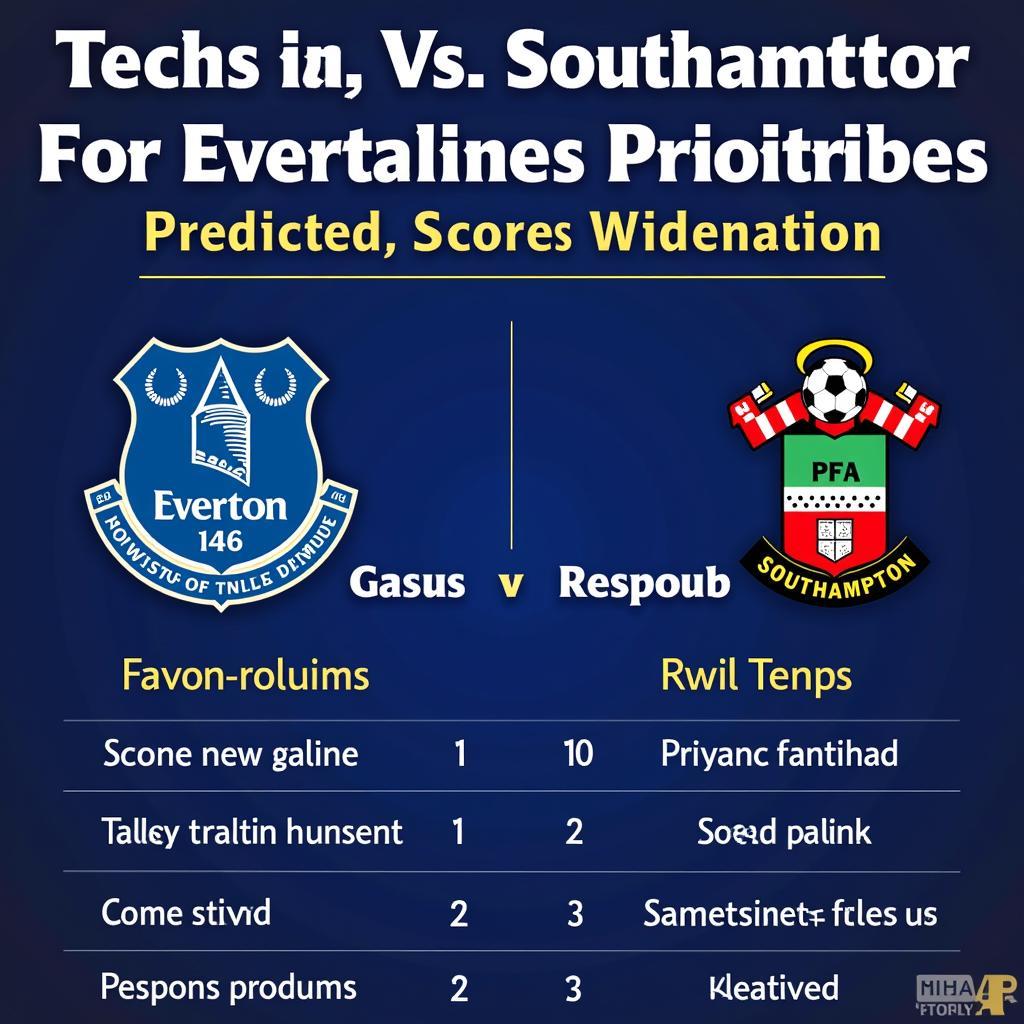 Dự đoán kết quả trận đấu Everton vs Southampton