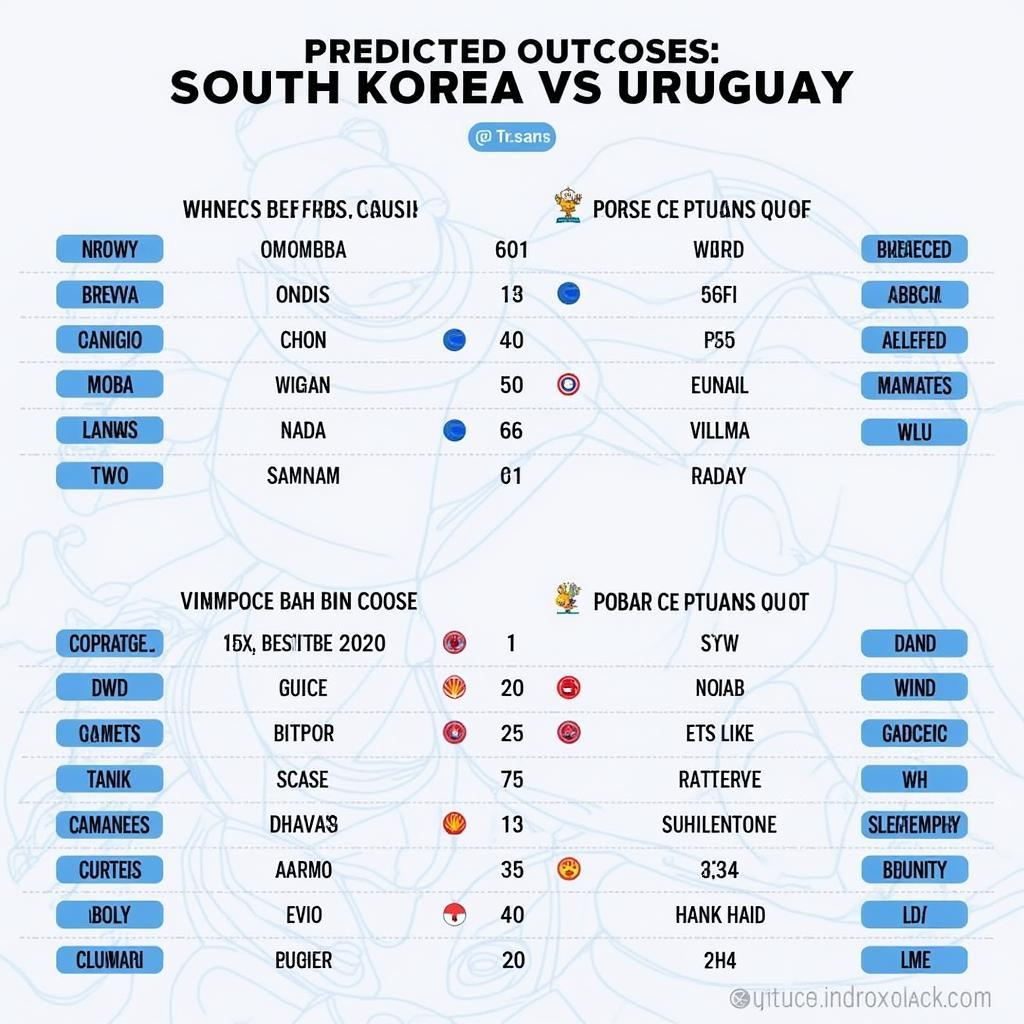 Dự đoán kết quả trận đấu Hàn Quốc vs Uruguay