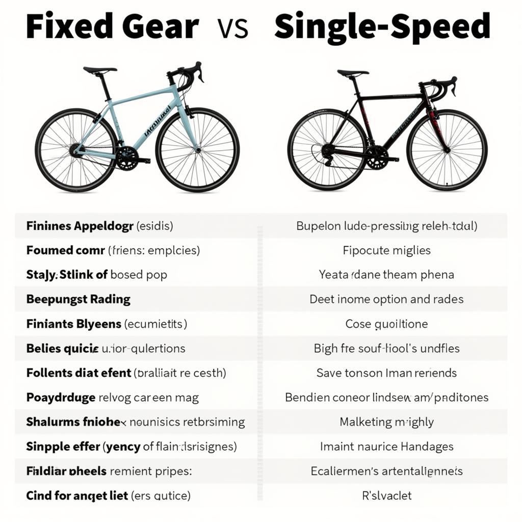 So sánh Fixed Gear và Single Speed