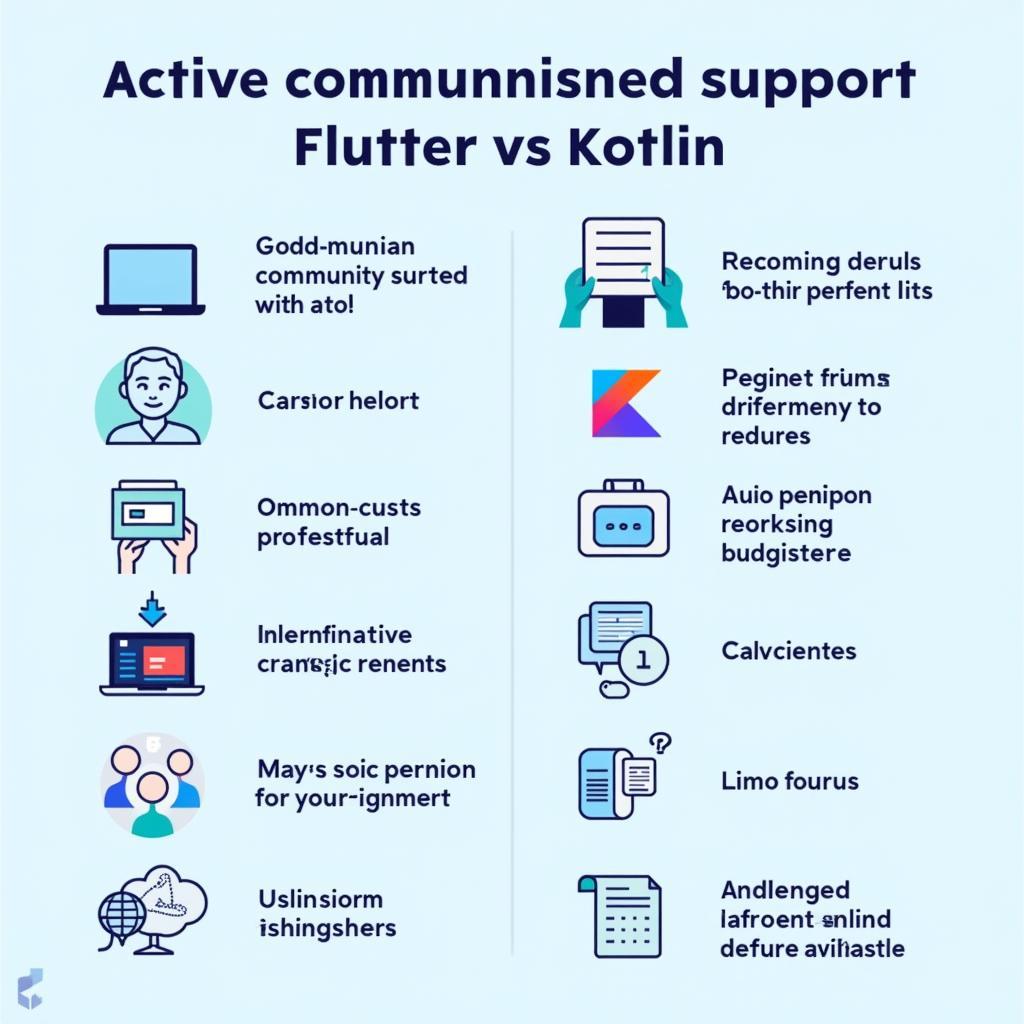 Flutter vs Kotlin: Cộng đồng và hỗ trợ