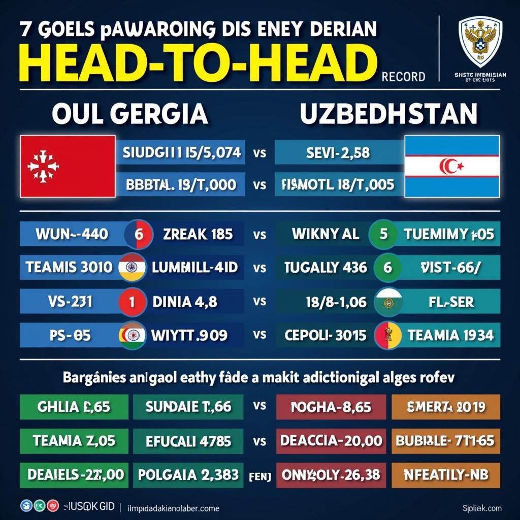 Lịch sử đối đầu Georgia vs Uzbekistan