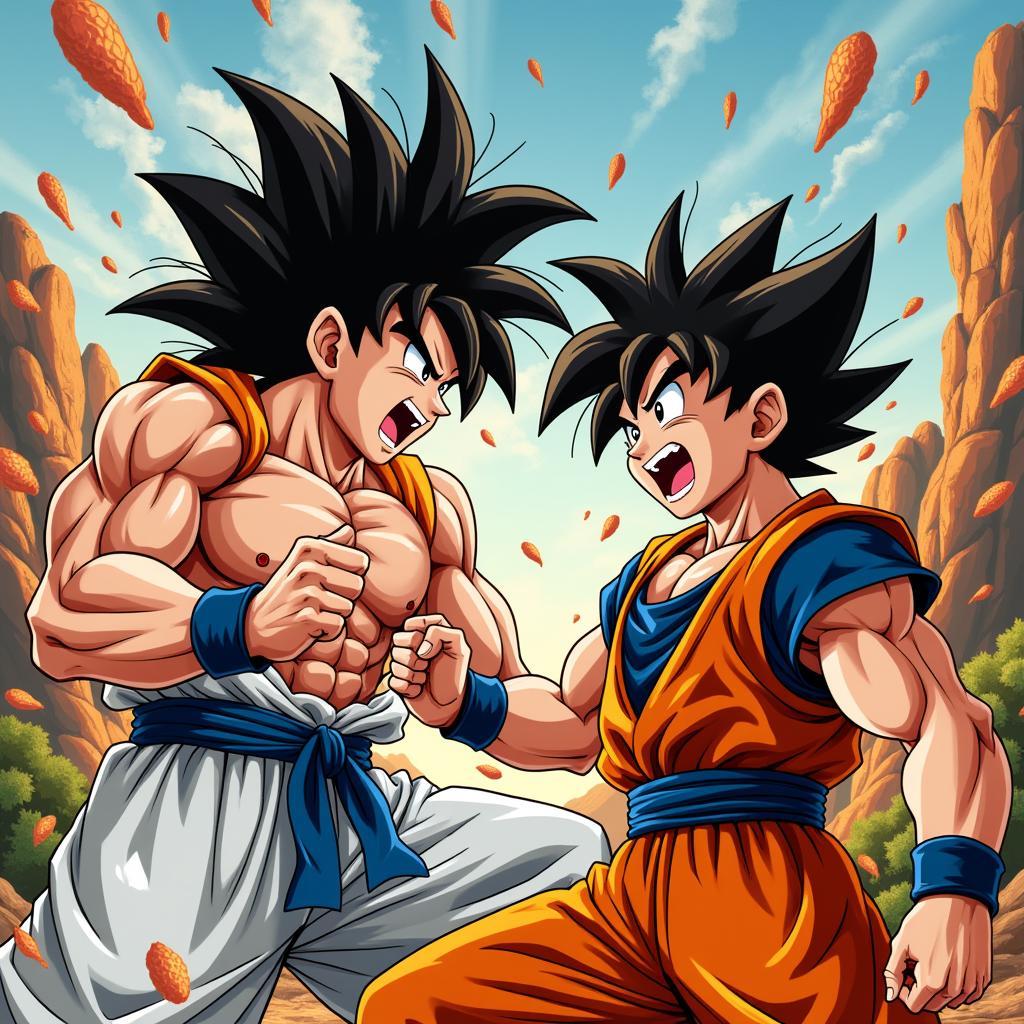 Gogeta và Broly so tài sức mạnh