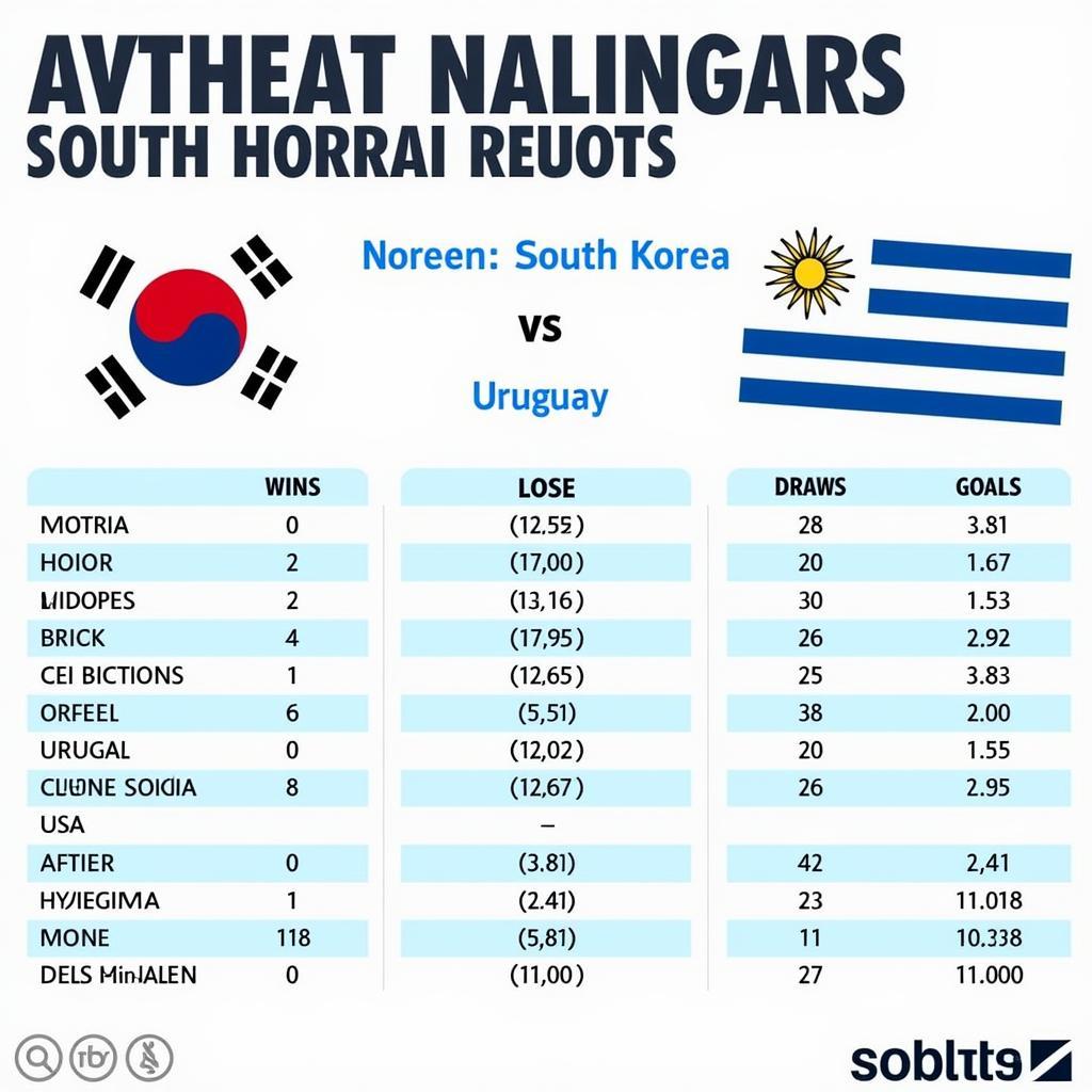 Lịch sử đối đầu Hàn Quốc vs Uruguay